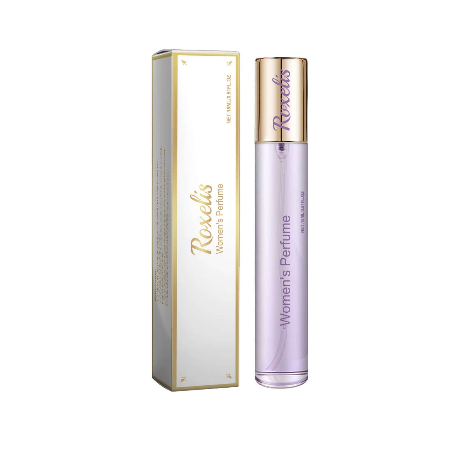Roselli's Women's Perfume bottle with elegant packaging, featuring floral and citrus notes for a refreshing scent.